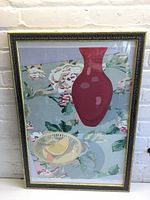 Full view of framed serigraph artwork