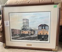 Full view of framed signed giclée print