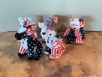 All five Beanie Babies front view