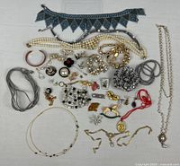 All jewellery pieces laid out for full view