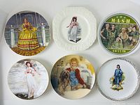 All six plates laid out front view