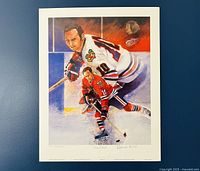 Front view of signed Dennis Hull print