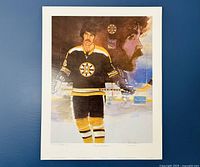 Front view of signed Derek Sanderson limited edition print