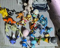 Overview of all Pokémon figures laid out