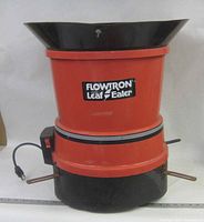 Front view of Flowtron Leaf Eater showing brand badge, power cord and overall shape