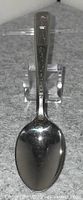 Full view of stainless steel Hopalong Cassidy spoon