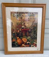 Framed poster front view