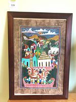 Full view of framed painting