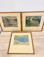 All three framed prints front view