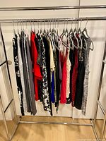 Full rack showing all 21 Aritzia Wilfred tops