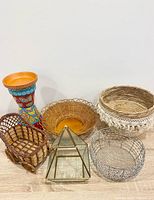 All six planters and baskets group shot