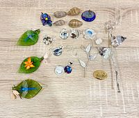 All 18 collectible pieces arranged on tabletop