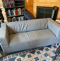 Full view of loveseat front and seating area