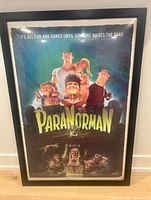 Full view of framed ParaNorman poster