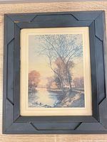 Front view showing full framed print