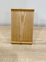 Front view of wooden stand