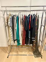 Full rack view of assorted Zara garments