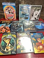 Group shot of all ten DVD cases laid out