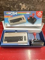Retail box showing The C64 Mini and joystick