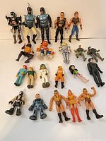 Group shot of all 22 figures arranged in rows