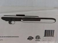 Box close-up showing fixture image and barcode