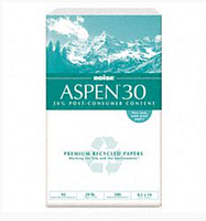 Front view of Aspen 30 ream packaging