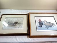 Both framed prints side by side showing size and frames