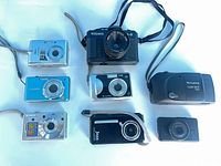 All eight cameras laid out for overview