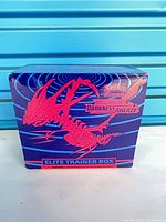 Front view of sealed Pokemon Darkness Ablaze Elite Trainer Box