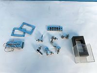 All parts laid out on white background