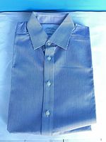 Full view of folded striped shirt