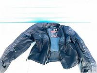 Full view of front of jacket laid flat