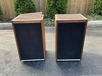 Front view of both Bose 601 speakers