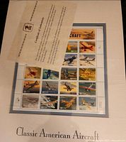 Entire stamp pane with Certificate of Authenticity overlay