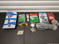 All items laid out on table