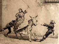 Full view of etching showing subject matter