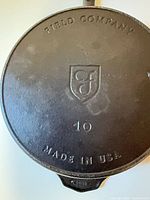 Bottom view showing Field Company branding, size 10, Made in USA