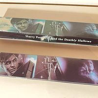 Two Harry Potter Deathly Hallows wand boxes