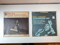 Front covers of both vinyl albums