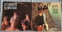 Front jackets of both Rolling Stones albums