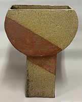 Front view showing full geometric form and glaze