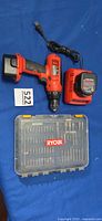 Drill with battery, charger and Ryobi bit set