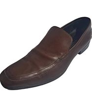 single loafer side and top view shows leather quality and shape
