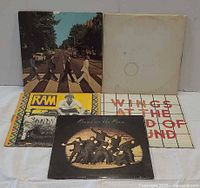 Front covers of all five LPs displayed upright.