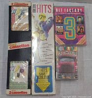 All four double-cassette packs front view