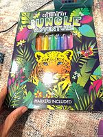 Creative Paper Coloring Kit Jungle Adventure with markers