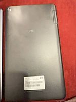 Back of ZTE tablet showing textured surface and model sticker