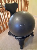 Full view of assembled Gaiam balance ball chair