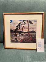 Front view of framed print showing full artwork, mat, and frame