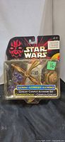 Front view of sealed Star Wars Episode I Gungan catapult accessory set